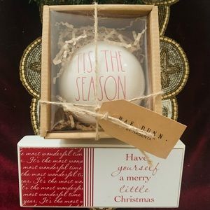 Rae Dunn Tis the Season Ornament w/ BONUS ITEM